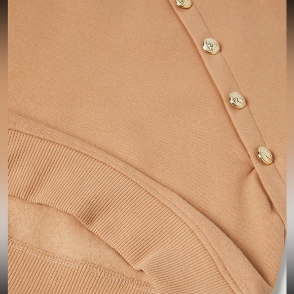 Zara Golden Buttons Sweatshirt - Picture 2 of 9